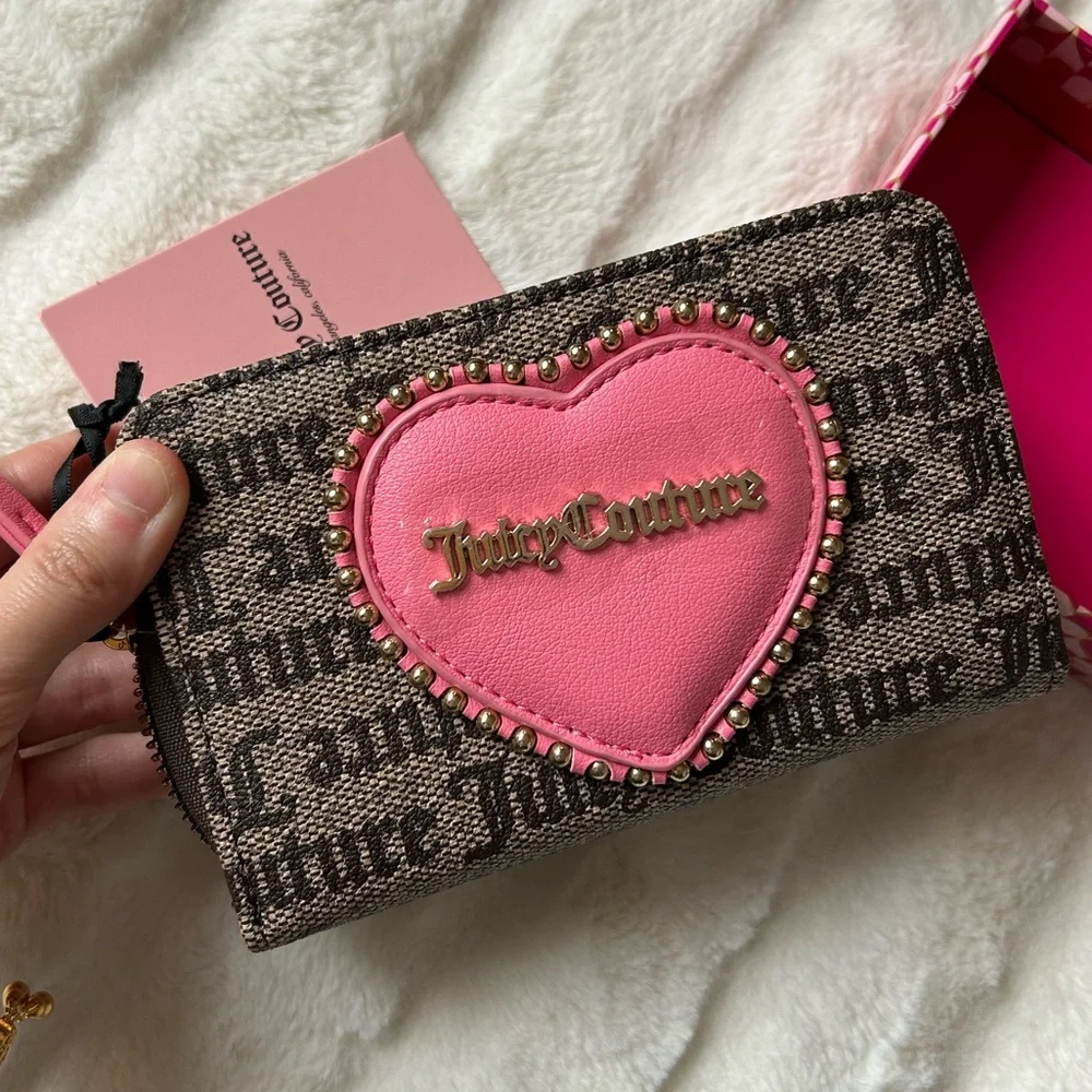 Juicy Couture Love Never Dies Multicompartment Bifold Wallet NIB Y2K Retro